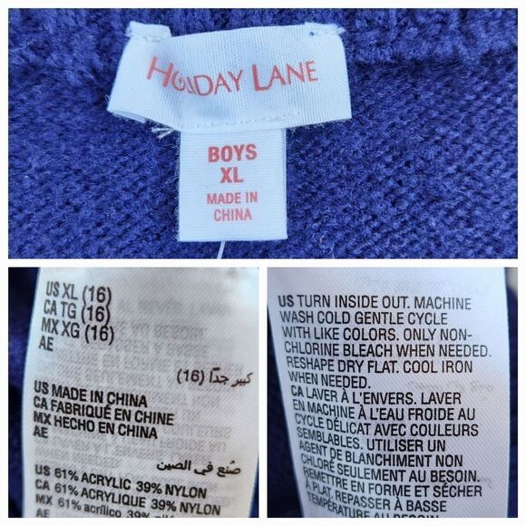 🩵NWT Charter Club Holiday Lane White Fuzzy Snowflake Sweater Youth XLarge - Picture 10 of 10